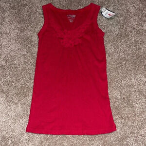 Roper Western Wear Rib Knit Tank Top with Crochet Trim XS - NWT. T